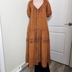 Free people Sunday stroll maxi dress sz S